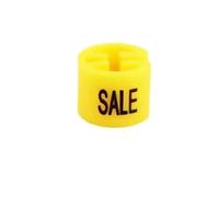 Marcador de tamaño percha, 500 Uds., 2XS a 8XL, marcadores prendas codificación a presión en blanco y negro for organización estantes ropa(Yellow Sale)