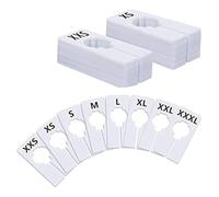 Marcador de tamaño percha, 80 Uds., divisores estante ropa plástico rectangulares for organización estantes