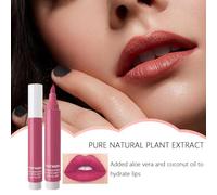 Marcador de tinte de labios, lápiz de tinte de labios | Color de duradero para todo el día | Tinte labial hidratante con punta tipo bolígrafo, hidratante, resistente al agua para mujeres, niñas