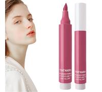 Marcador de tinte de labios, lápiz de tinte de labios | Color de para usar todo el día - Tinte labial hidratante con punta similar a un bolígrafo para una aplicación Acabado natural a prueba de