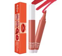 Marcador de Tinte para Labios - Lápiz de Labios Líquido Impermeable, Lápiz de Delineador de Labios | Tinte Hidratante con Punta de Pluma Precisa, Tinte a Prueba de Manchas para Mujeres y Niñas, Color