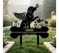 Marcador de tumba personalizado para perro, recuerdo conmemorativo，PerroB