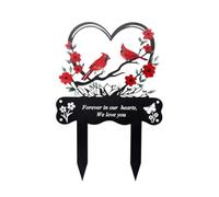 Marcador de tumbas de metal resistente a la intemperie Marcador de tumbas Cementerio Decoración de estaca de jardín Placas conmemorativas grandes para jardines y cementerios Placas conmemorativas