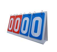 Marcador Deportivo Manual de Puntos Tablero para Juegos Mesa Diseño Ligero Material Resistente Adecuado para Entrenadores Fútbol Tenis, Rojo Azul