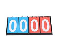 Demeras Marcador Deportivo Portátil 2/3/4 dígitos Impermeable Tablero Flip Flip Marcador Contador de puntajes para Tenis de Mesa Baloncesto(4 Digit)