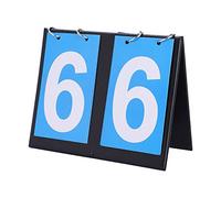 Marcador Deportivo Scoreboard, Voleibol Baloncesto Tenis de Mesa Deportes Flip Number Scoreboard Flipper Score Board Basketball 2/3/4 Dígitos Portable Sports Counter para Fútbol Béisbol (2 Digit)