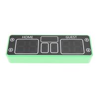 Marcador Digital con Temporizador de Cuenta Regresiva Marcador LED Portátil para Juegos en Interiores y Exteriores, ABS, PC, Caucho (Green)
