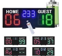 Marcador Digital, Marcador Electrónico LED Portátil Marcador de Tenis con Control Remoto 11 Dígitos Marcador Electrónico de Tenis