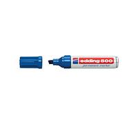 Rotulador edding marcador permanente 500 azul -punta biselada 7 mm recargable