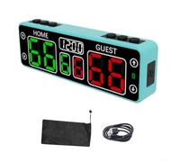 Marcador electrónico portátil con pantalla LED diseñado para un uso fácil en diversas actividades deportivas de pelota (azul)