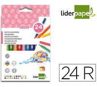 Marcador Fieltro Caja Fina 24 Colores