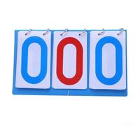 Marcador Flip PVC 3 Dígitos Tamaño Medio | básico 2 dígitos, flip manual para rápido, ideal entrenamientos, ligero y portátil(F303)