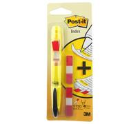 Marcador fluor 3m post-it amarillo con 3 recambios index