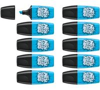 Marcador fluorescente mini STABILO BOSS MINI by Snooze One - Caja con 10 unidades color azul