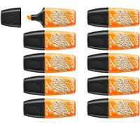 Marcador fluorescente mini STABILO BOSS MINI by Snooze One - Caja con 10 unidades color naranja