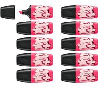 Marcador fluorescente mini STABILO BOSS MINI by Snooze One - Caja con 10 unidades color rosa