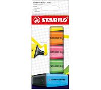 Marcador fluorescente mini STABILO BOSS MINI - Estuche con 5 colores