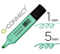 Marcador fluorescente Q-Connect Azul pastel Punta biselada