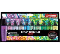 STABILO BOSS ORIGINAL marcador 10 pieza(s) Punta de cincel Multicolor