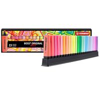 Marcador fluorescente STABILO BOSS ORIGINAL - Set de escritorio ARTY con 23 colores