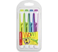 Marcador fluorescente STABILO swing cool - Estuche con 4 colores Dibujos animado