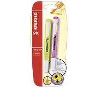 Marcador fluorescente STABILO swing cool - Pack con 2 unidades - Color amarillo y rosa