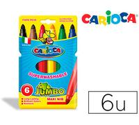 Marcador Jumbo Carioca 6 Unidades