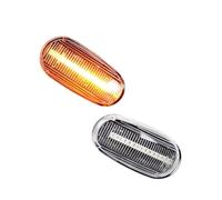 Marcador Lateral Coche Compatible Con Fiat Para Bravo II Hatchback 2007 2008 2009 2010 2011 2012 2013 2014 Luces Indicadoras De Luz De Giro De Posición Lateral.(For Dynamic Crystal)