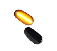 Marcador Lateral Coche Compatible Con Fiat Para Bravo II Hatchback 2007 2008 2009 2010 2011 2012 2013 2014 Luces Indicadoras De Luz De Giro De Posición Lateral.(For Dynamic Smoked Black)