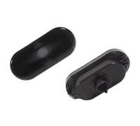 Marcador Lateral Coche Compatible Con Ford Para Focus MK2 2004 2005 2006 2007 Luces Posición Laterales Lámpara Señal Giro Luces Advertencia Carcasa Autopartes 2 Piezas(Smoked)