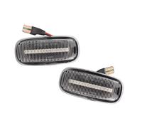 Marcador Lateral Coche Compatible Con TT 8N 2000 2001 2002 2003 2004 2005 2006 Luces De Giro Laterales Lámparas Indicadoras Luz De Advertencia Repuestos Para Automóviles(For Dynamic Crystal)