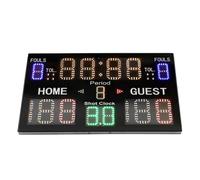 Marcador LED Digital con Mando a Distancia para Partidos Béisbol Fútbol Voleibol Baloncesto Rugby - Display Electrónico para Estadio Gimnasio