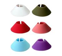 Marcador para copas de vino, Marcadores de bebidas para copas | 6X Identificadores de Vidrio de Silicona para Bebidas | Clip de etiqueta identificador de copa de de cono Triangular colorido para Bar M
