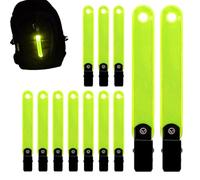 Marcador para la caza con clip - Cinta para marcar de alta visibilidad de 12 piezas, chinchetas reflectantes de caza reflectantes de PVC, cinta impermeable para señalización para caza, senderismo,