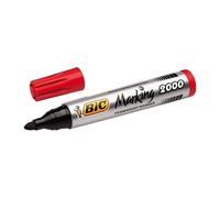 Marcador permanente con punta de bala Bic, tinta de secado rápido, bajo olor, 12
