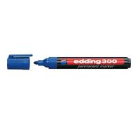 Marcador permanente Edding 300 Azul y Negro 1.5-3 mm 10 piezas