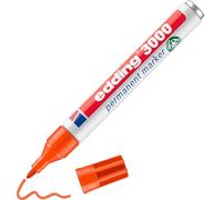Marcador permanente, Edding 3000, 2 - 3 mm, color naranja