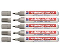 Marcador permanente, Edding 3000, 2 - 3 mm gris