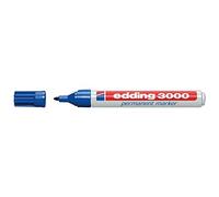 Marcador permanente Edding 3000 marcador permanente - azul 10pièce (S) (azul, 3 mm, color blanco, de plástico, azul, 10 pieza (S))
