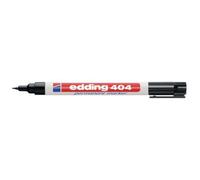 Marcador Permanente Edding 404 Punta Redonda Negro Blanco Plástico