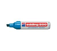 Marcador permanente Edding 500 Punta de Cincel Azul 2-7 mm