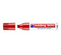 Marcador permanente Edding 800 Punta de Cincel Rojo Extra-grueso 4 mm