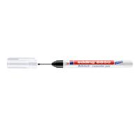 Marcador Permanente Edding 8850 Punta Redonda Negro Blanco Plástico