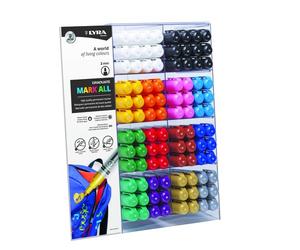Marcador Permanente Lyra Graduate Mark All Conico 2,0 Mm. Surtido Expositor De 192