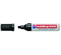 Marcador permanente negro Edding 500 - 001 2 - 7 mm