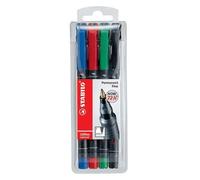 Marcador permanente STABILO OHPen universal punta fina - Estuche con 4 colores P