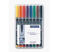 Marcador permanente Staedtler 318 WP8, 8 colores, 0.6 mm, 8 piezas