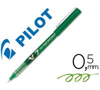 Marcador Piloto Punta Fina V-7 Verde 0.7 mm