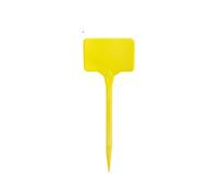 Marcador Planta Etiquetas for plantas de jardín, 100 unidades, etiquetas for nombres plántulas, marcador tipo T for vivero, for escribir(Yellow)