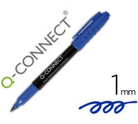 Marcador Q-Connect para CD/DVD Punta de fibra permanente Punta redonda azul 10 mm